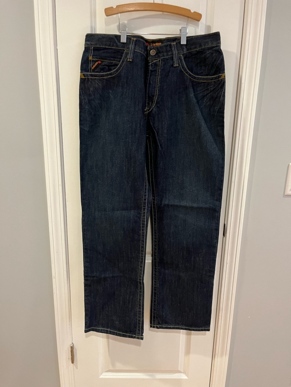 Ariat Men's Dark Blue Straight Jeans
